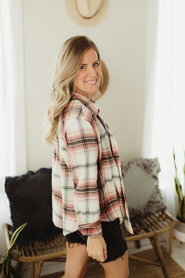 MIDNIGHT BLUE & GREEN FLANNEL SHIRT – Boutique by Alexia