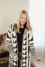 Ethnic Hoodie Cardi