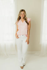 Frill Floral Top