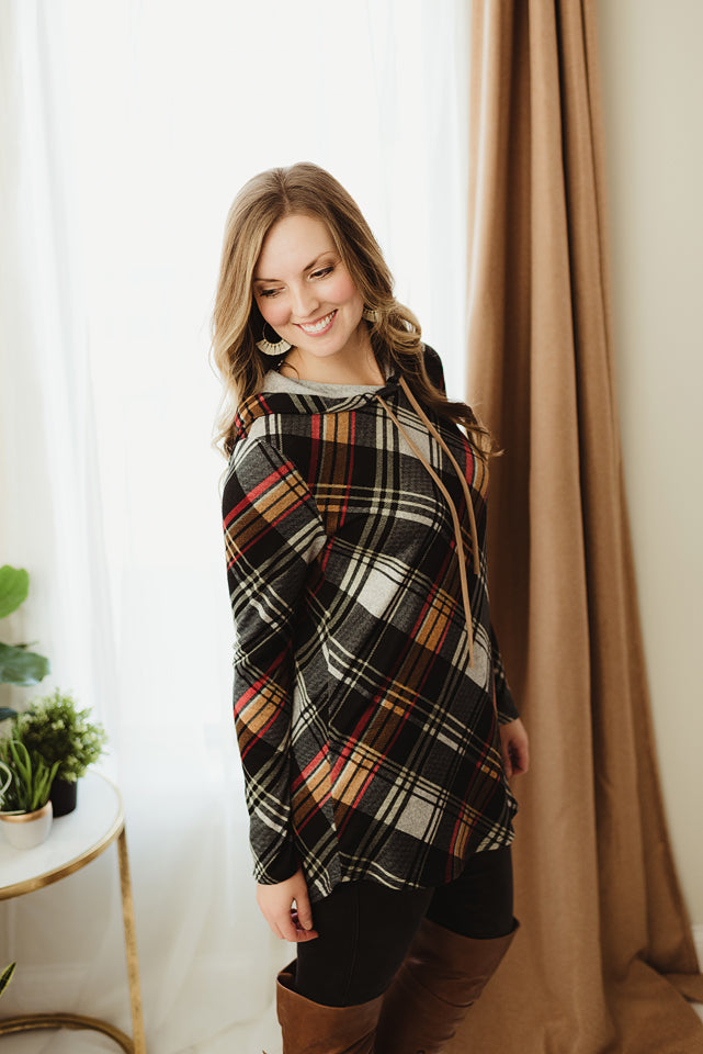 Plaid Hooded