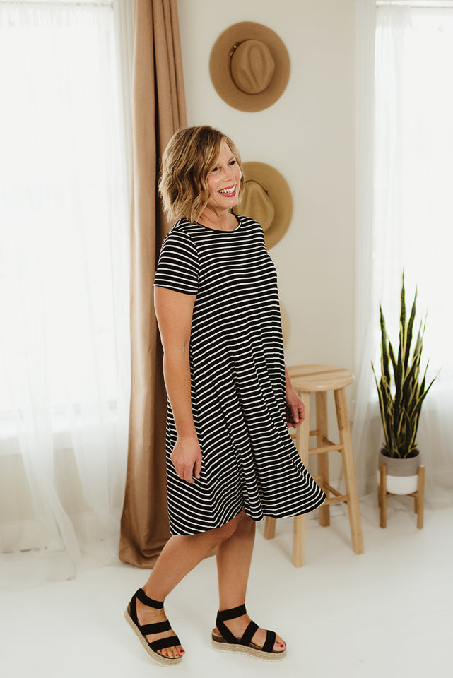 Relaxed Striped Dress