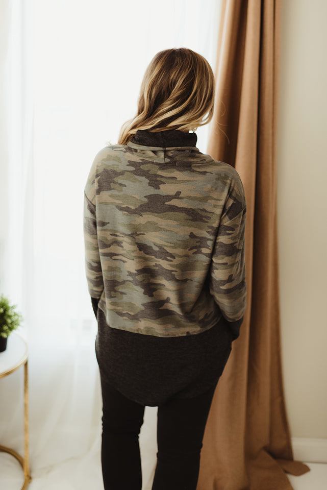 Camo Two-Fer Top