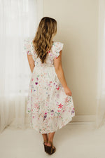 Delicate Floral Midi Dress
