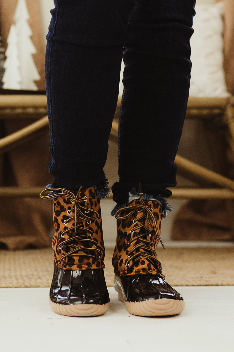 Leopard Duck Boots