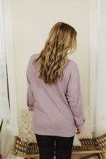 High Neck Waffle Pullover