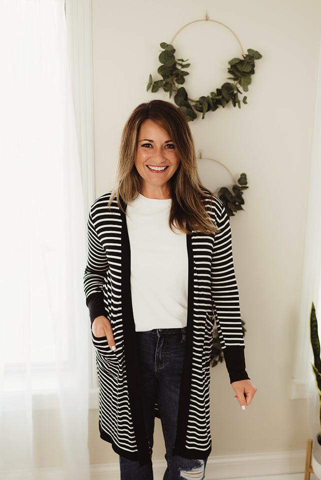 Striped Cardi