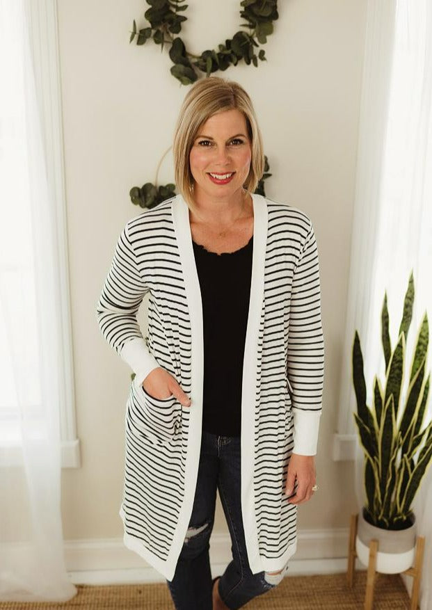 Striped Cardi