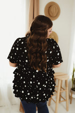 Spotty Tiered Top