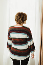 Stripe Puff Sleeve