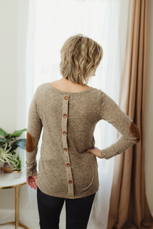 Quilted Elbow Button Tunic