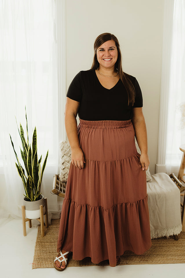 Tiered maxi skirt xxl Clearance