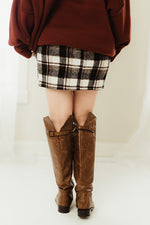 Plaid Wool Skirt