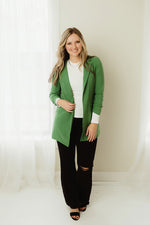 Ruched Sleeve Solid Jacket