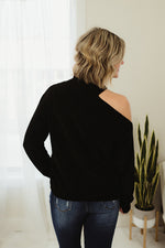 Cold Shoulder Turtleneck Sweater