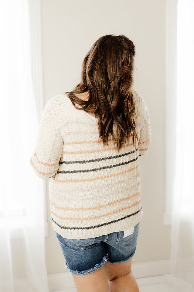 Striped Loose Knitted Sweater