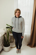 Striped Side Pocket Hoodie