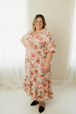 Ruffle Detailed Floral Maxi