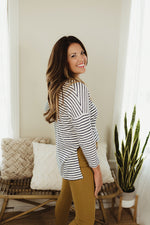 Striped Knit Top