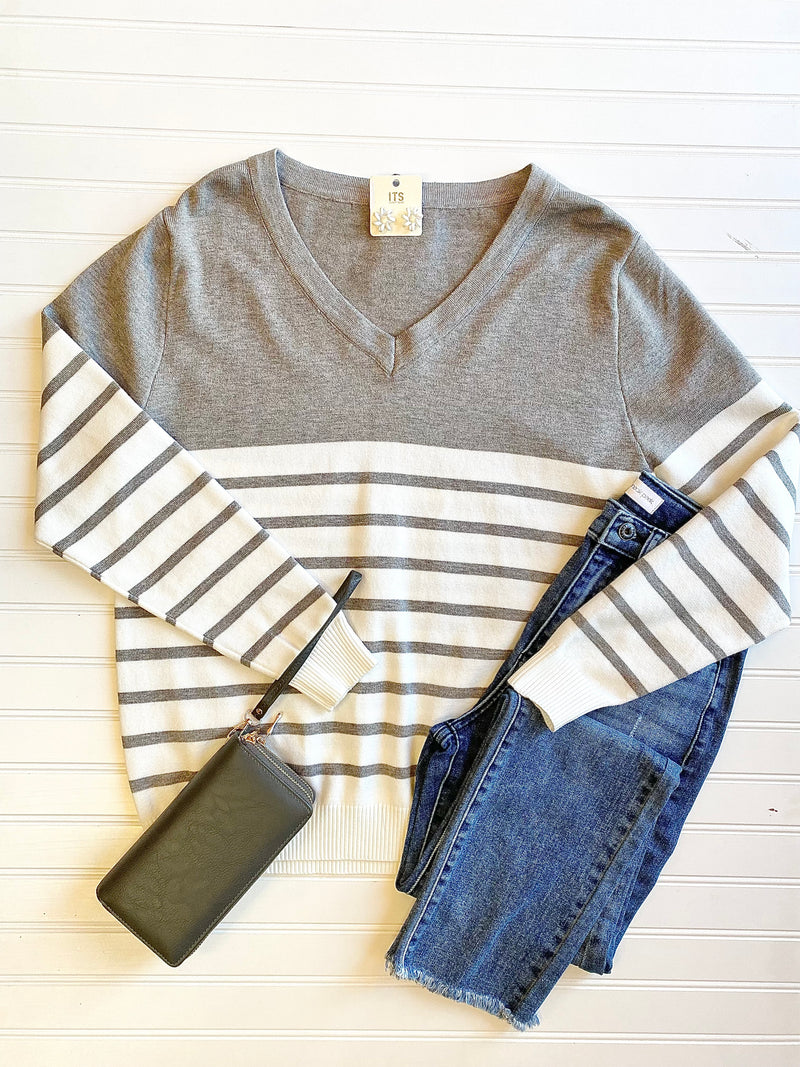 Slouchy Stripe Sweater