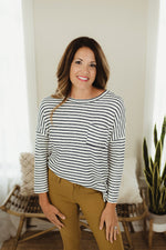 Striped Knit Top