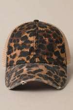 Leopard Mesh Ball Cap