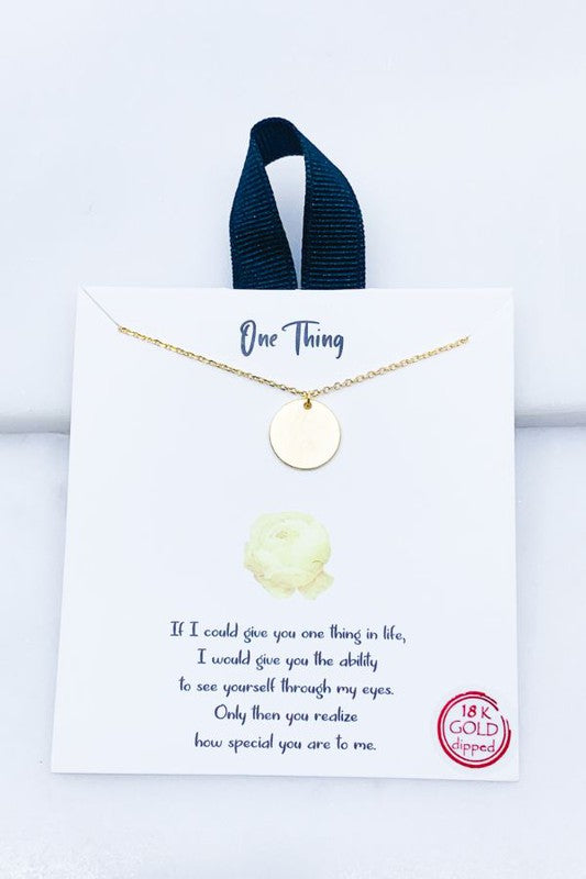 One Thing Necklace